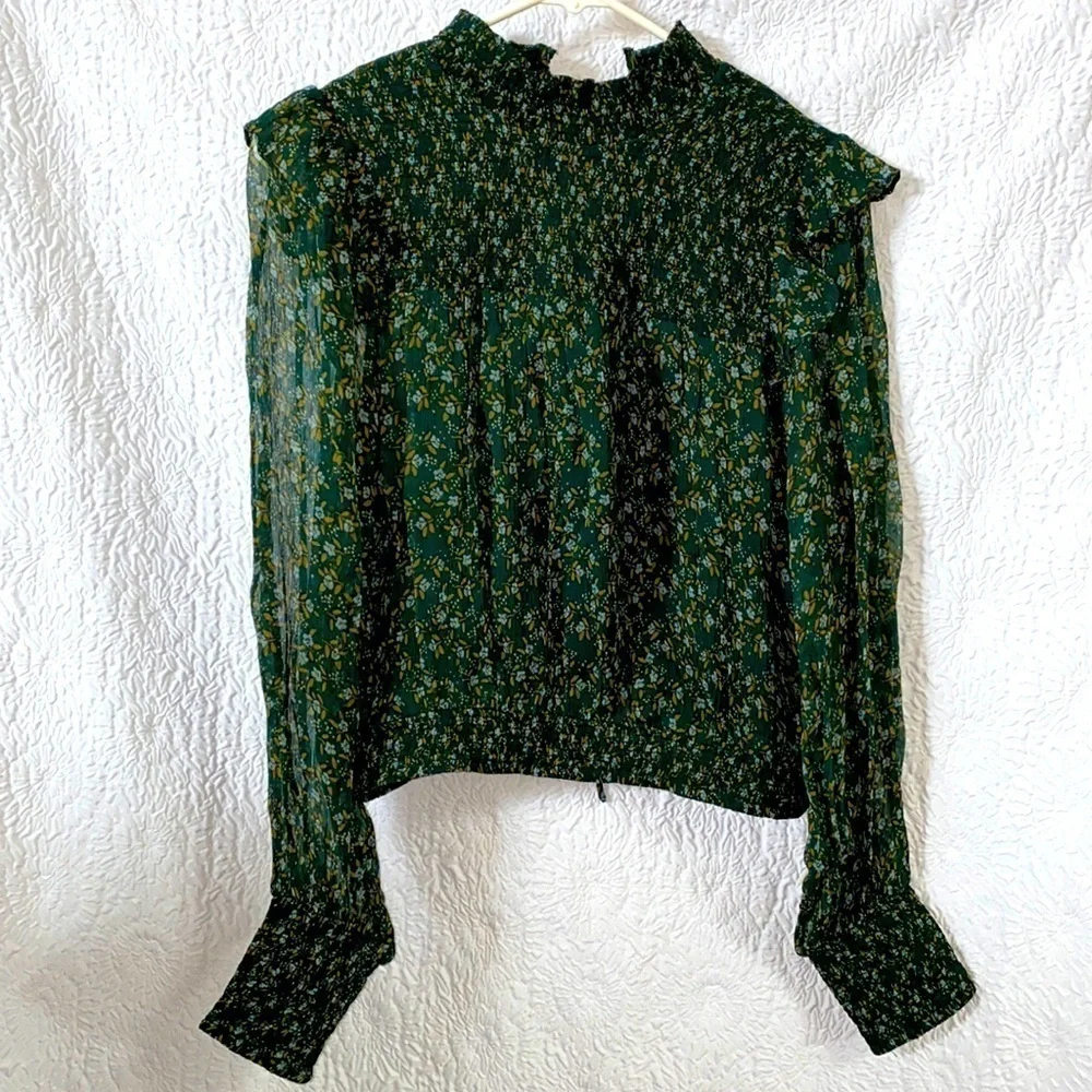 Free People Roma Printed Ruffle Blouse - Picture 4 of 8